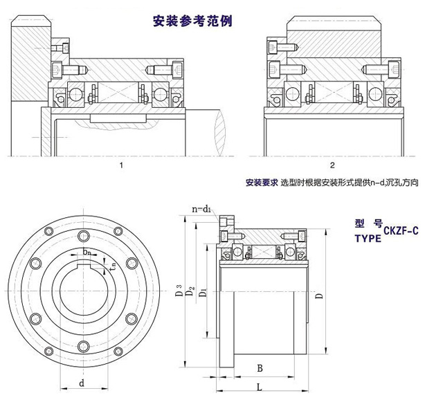 CKZF-C型非接触式超越离合器(图1)